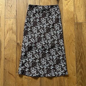 floral midi skirt